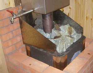 Каким кирпичом обложить железную печь в бане